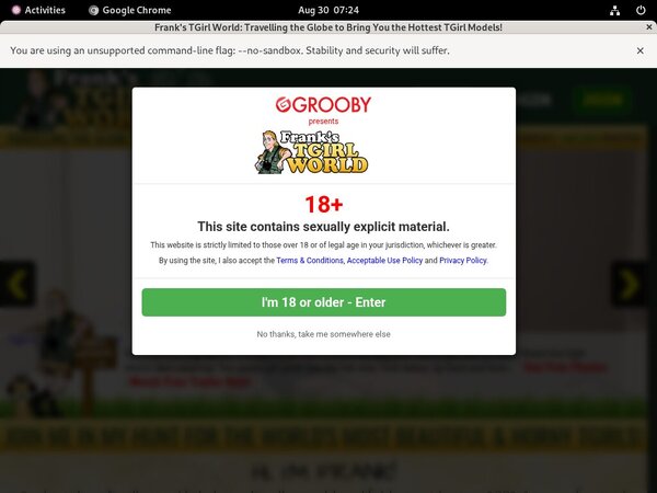 Franks T-Girl World Subscription Franks T-Girl World Subscription