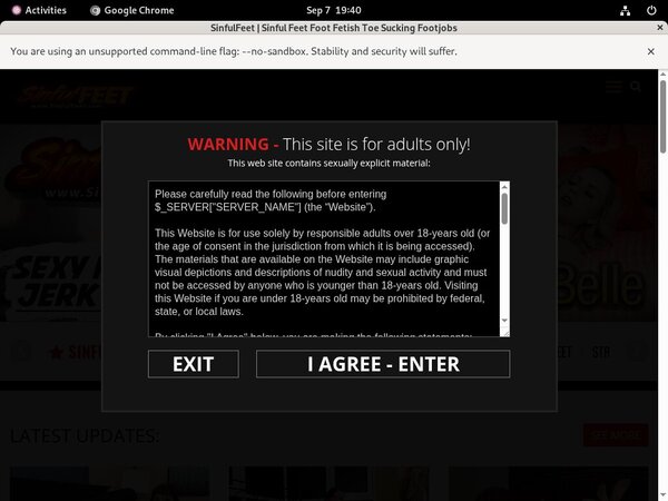 Free Passwords For Sinfulfeet