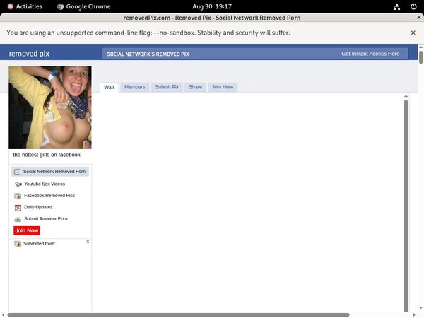 Make Removed Pix Account