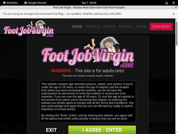 New Foot Job Virgin Discount Deal