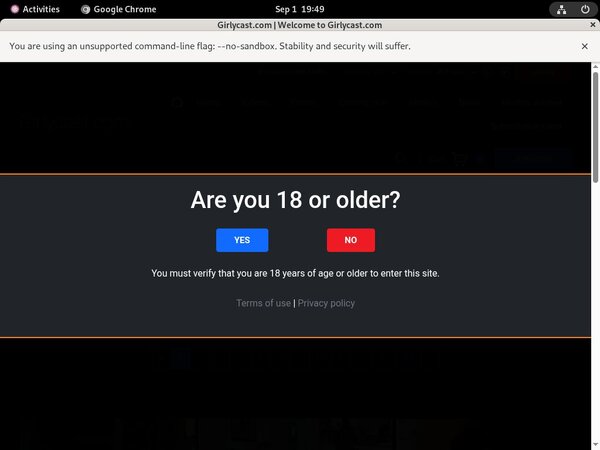 Trial Girlycastshop.com Account