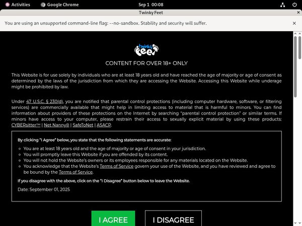 Twinky Feet Free Tour