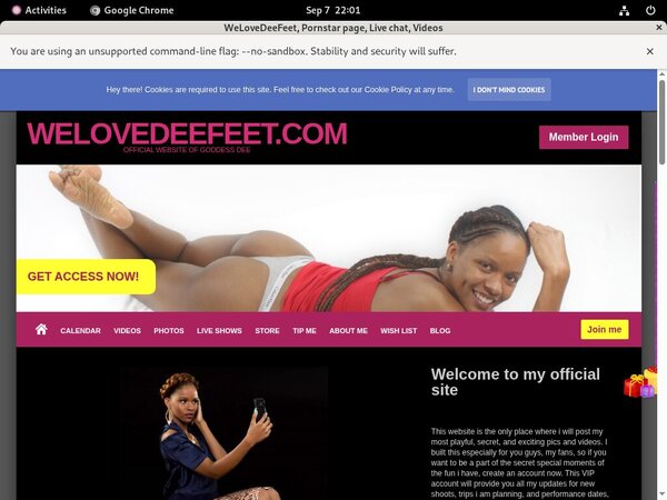 WeLoveDeeFeet Sex Tape