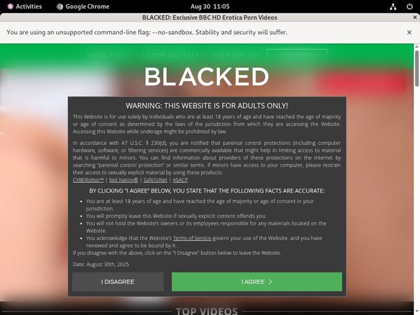 Blacked.com Day Trial Membership