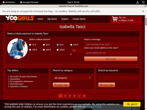 Daily Yoogirls.com Account