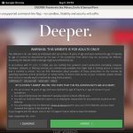 Deeper.com Working Account