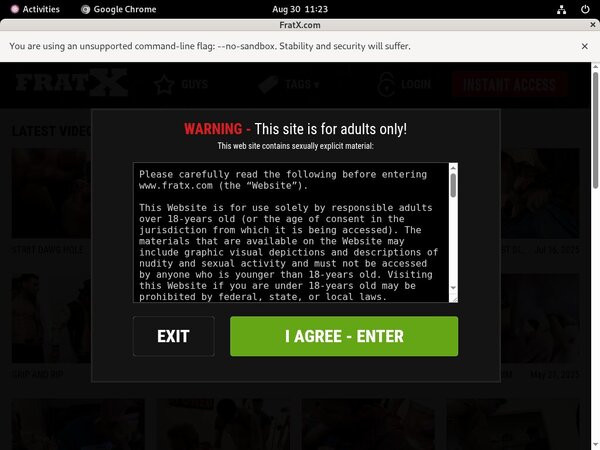 [Image: Fraternity-X-Checkout.jpg]