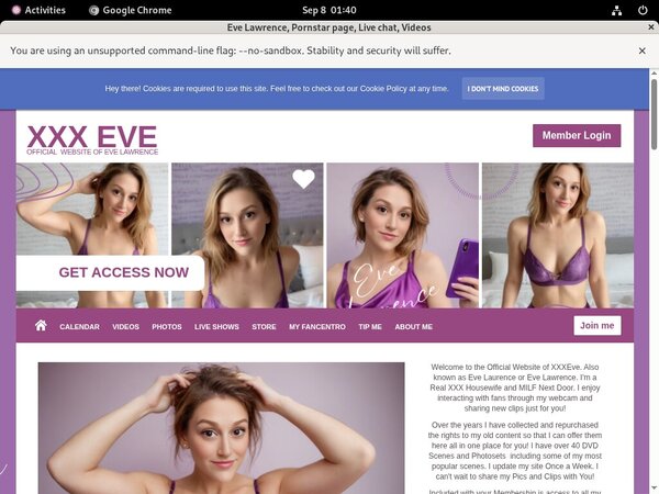 Free Account For EveLawrence