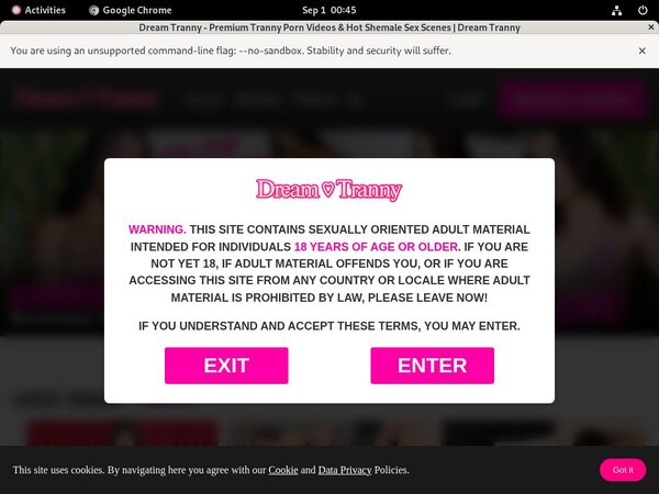 Free Dreamtranny.com Pass