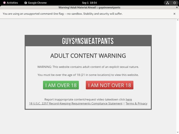 Free Guysinsweatpants.com User