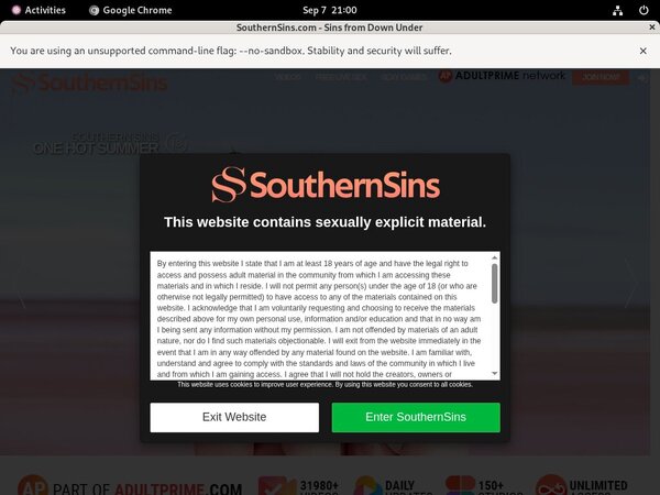 Free Southern Sins Logins