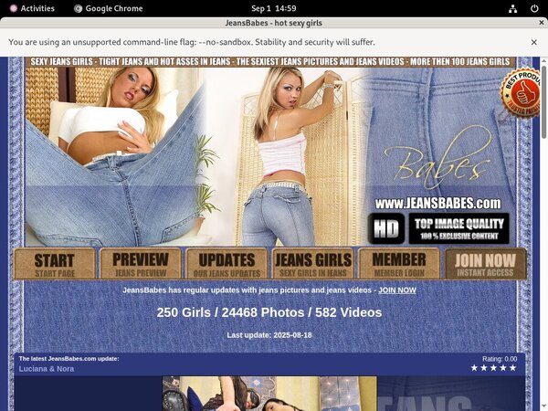 Jeans Babes Free Clips