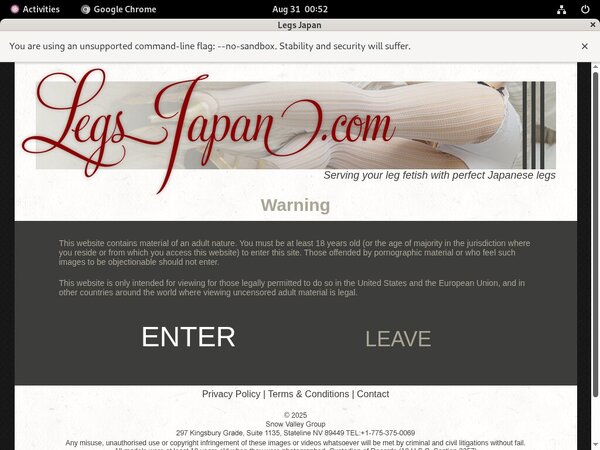 Legsjapan.com Pass Codes