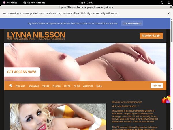 Lynnasexworld With Bank Account