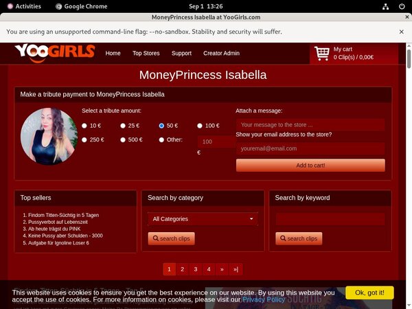 MoneyprincessIsabell Cheaper