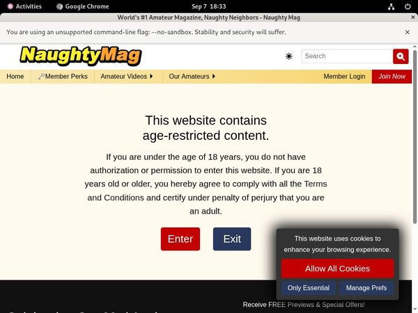 Naughty Mag Active Password