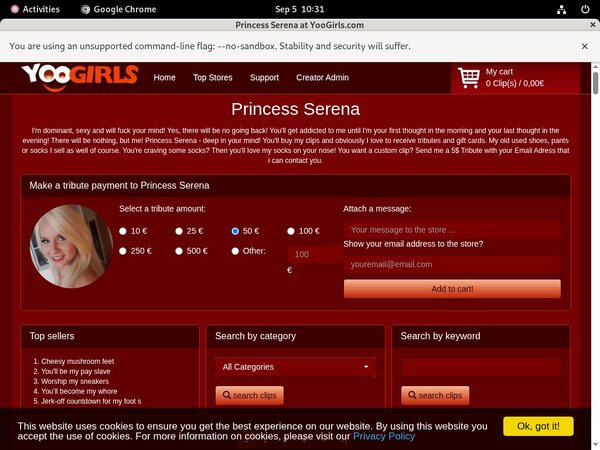 Princess Serena Nude Videos