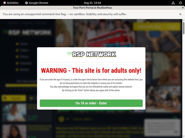 Real Sex Pass User Name