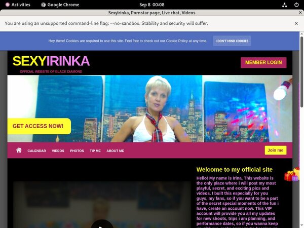 Sexyirinka.modelcentro.com Free Trial Memberships