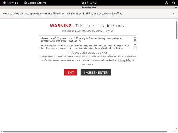 Submissivex.com Free Trial Subscription