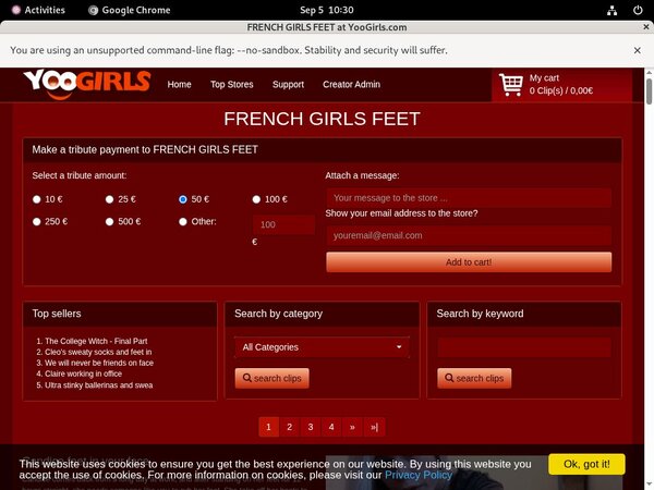 FRENCH GIRLS FEET Trial Member