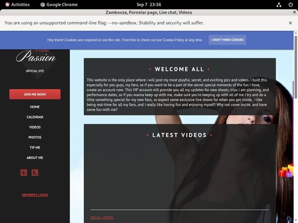 Free Zambooza.modelcentro.com Passes